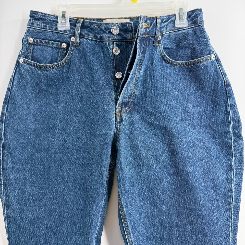 Everlane Curvy 90s Cheeky Straight Jeans Womens 30 NWT High Rise Rigid Denim - Picture 2 of 9